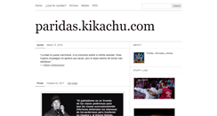 Desktop Screenshot of paridas.kikachu.com