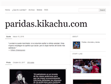 Tablet Screenshot of paridas.kikachu.com